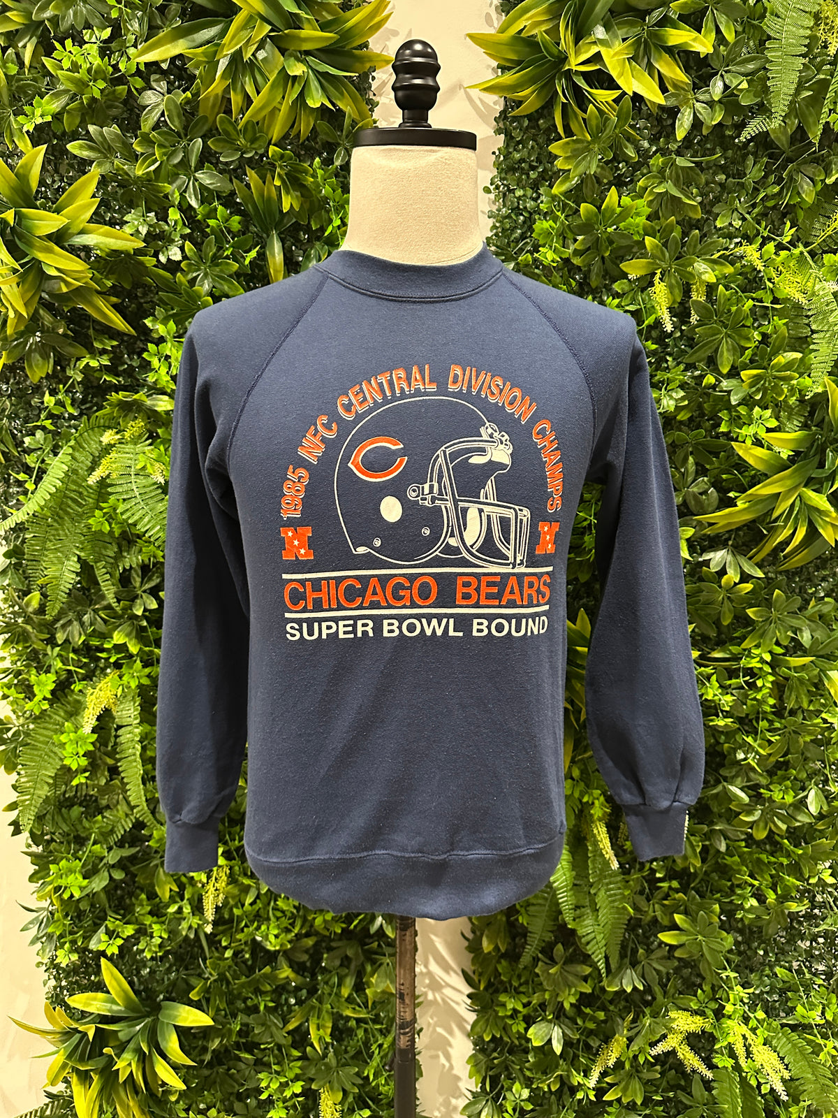 (Womens Small) 1985 Chicago Bears NFC Champs Sweater 007