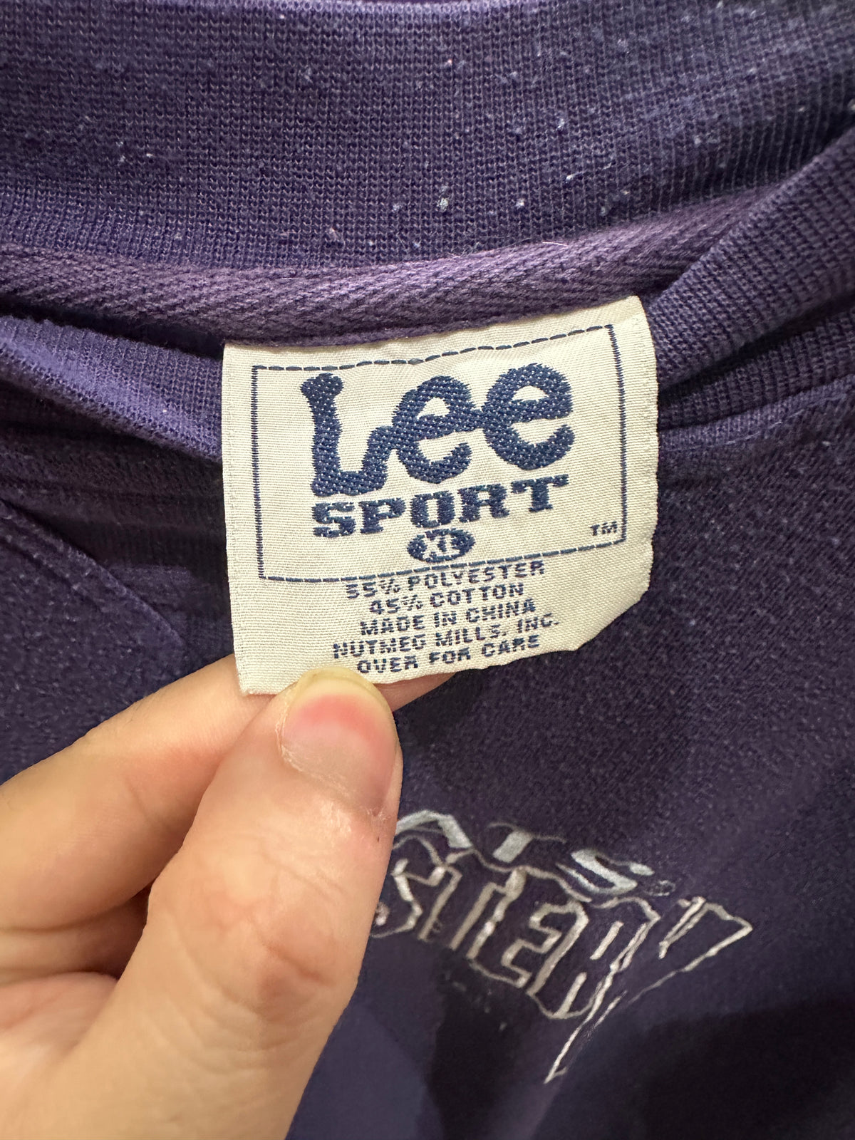 (Mens XL) 90s Northwestern Spell-Out Sweater 007