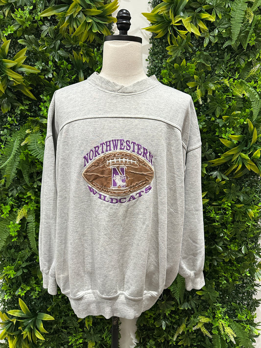 (Mens XL) 90s Northwestern Wildcats Sweater 007