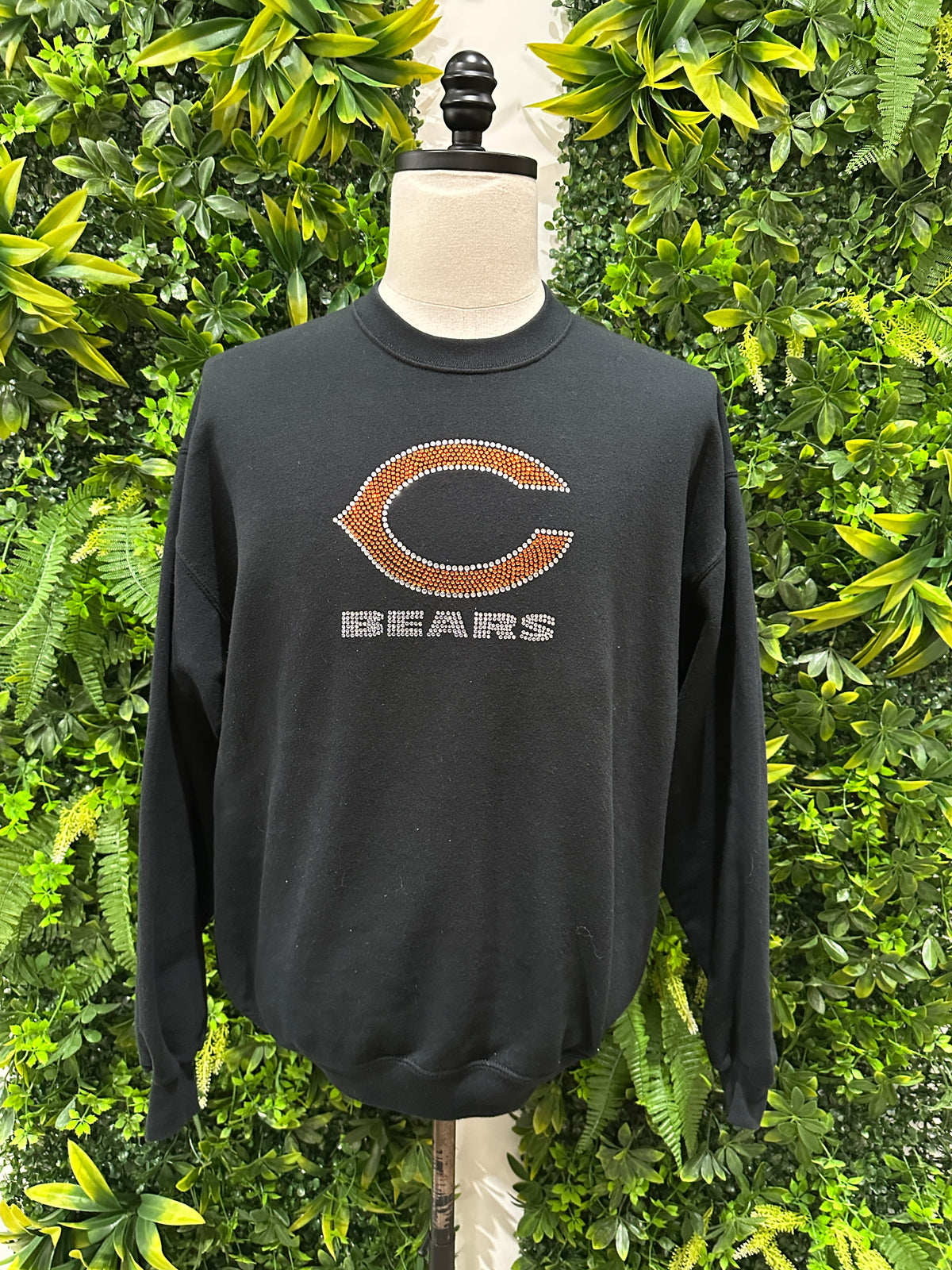 (Womens Large) NFL Chicago Bears Rhinestone Sweater 007
