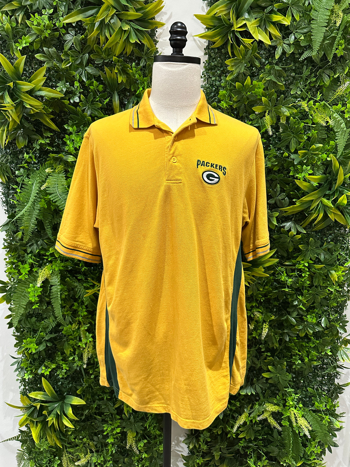 (Mens Large) NFL Green Bay Packers Polo Shirt 007