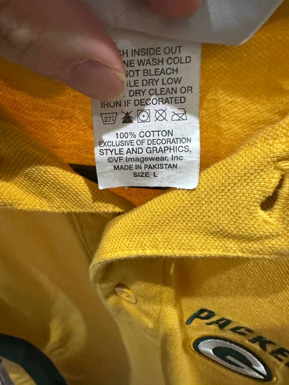 (Mens Large) NFL Green Bay Packers Polo Shirt 007