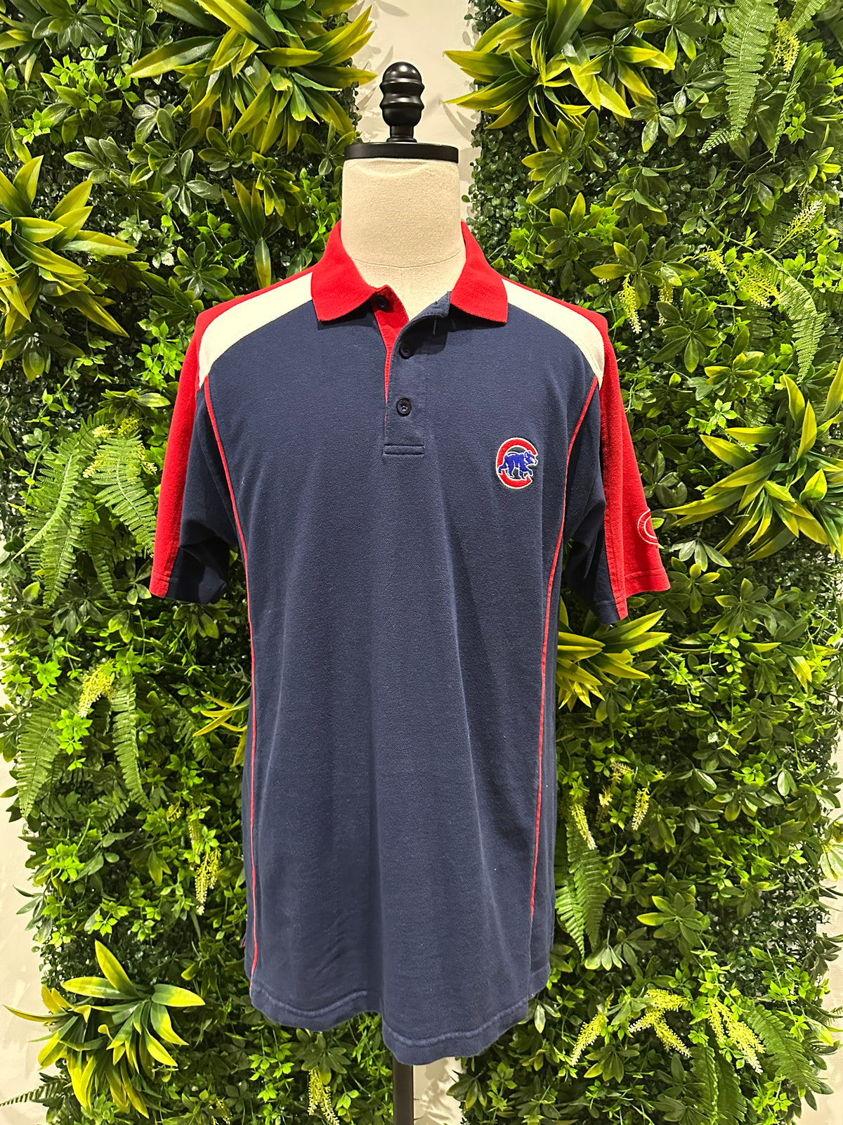 (Mens Medium) 90s Chicago Cubs Polo Shirt 007