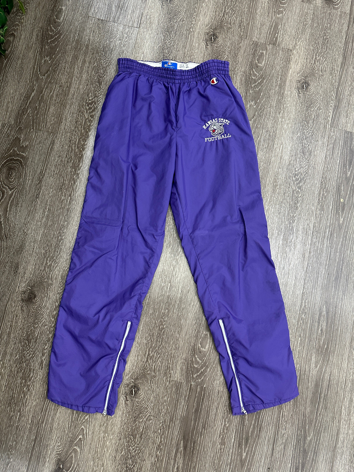 (Mens XL) 90s Champion Kansas State Track Pants 007