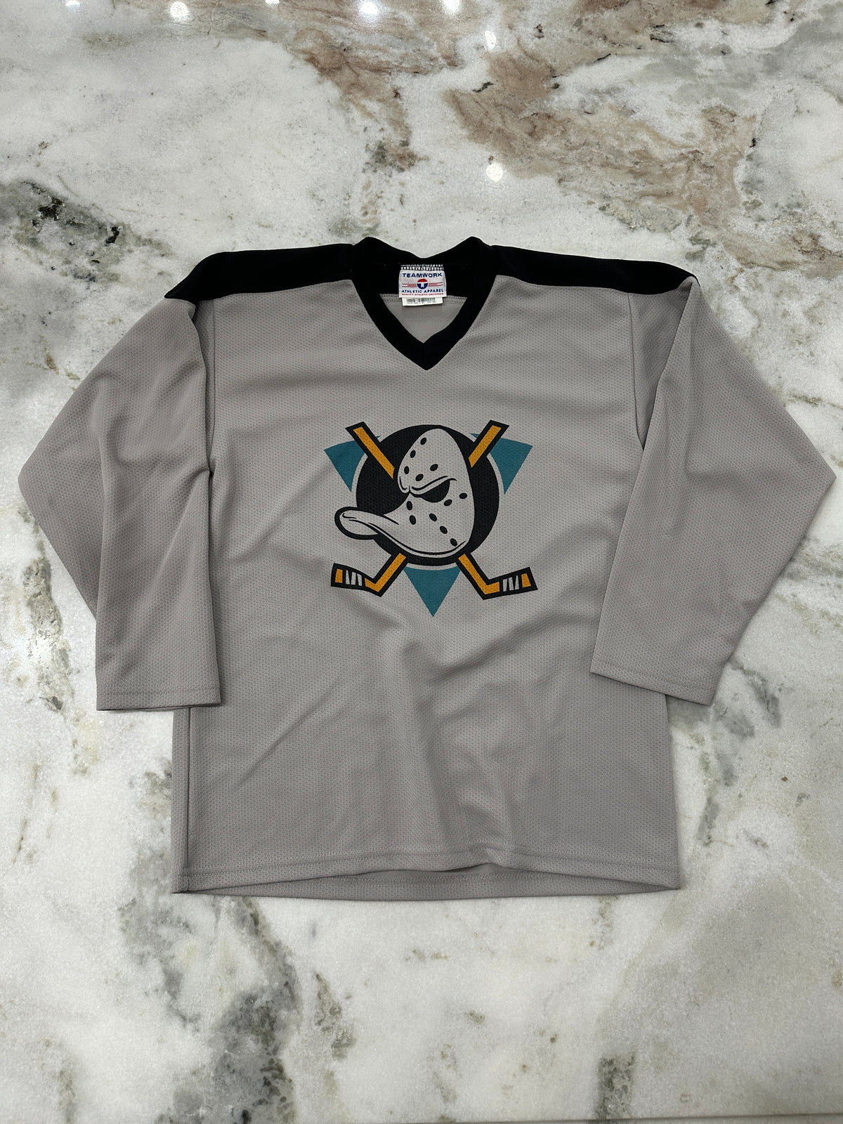 (Kids Large) 90s Mighty Ducks Jersey 007