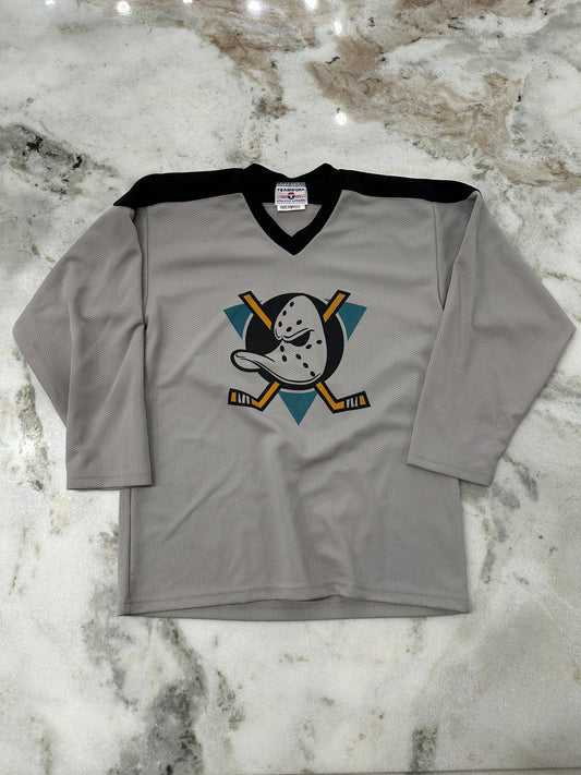 (Kids Large) 90s Mighty Ducks Jersey 007