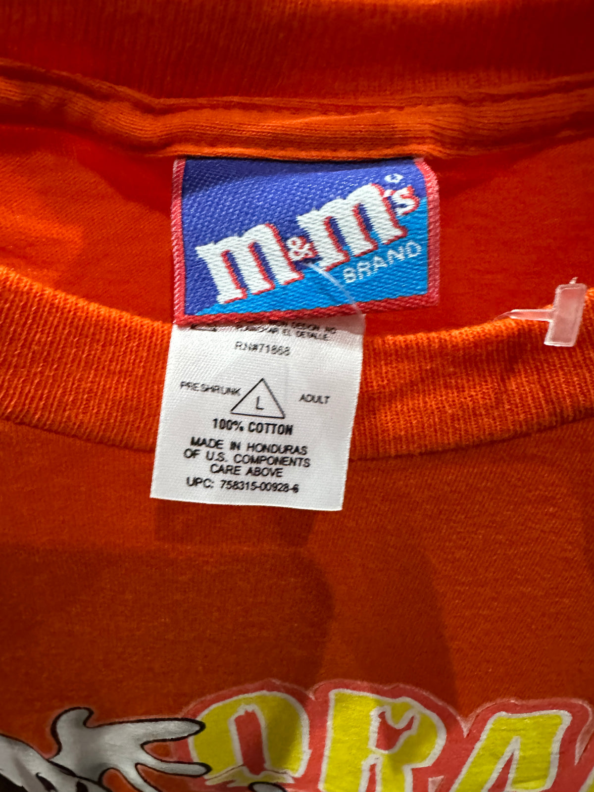 (Mens Large) M&M 'Orange You Scared?' Halloween Shirt 007