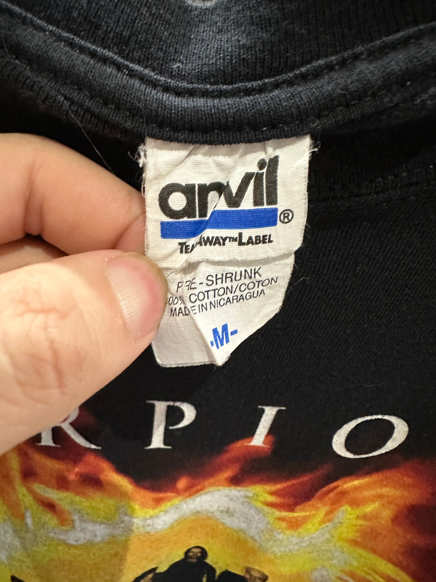 (Mens Medium) Retro Scorpions Band Shirt