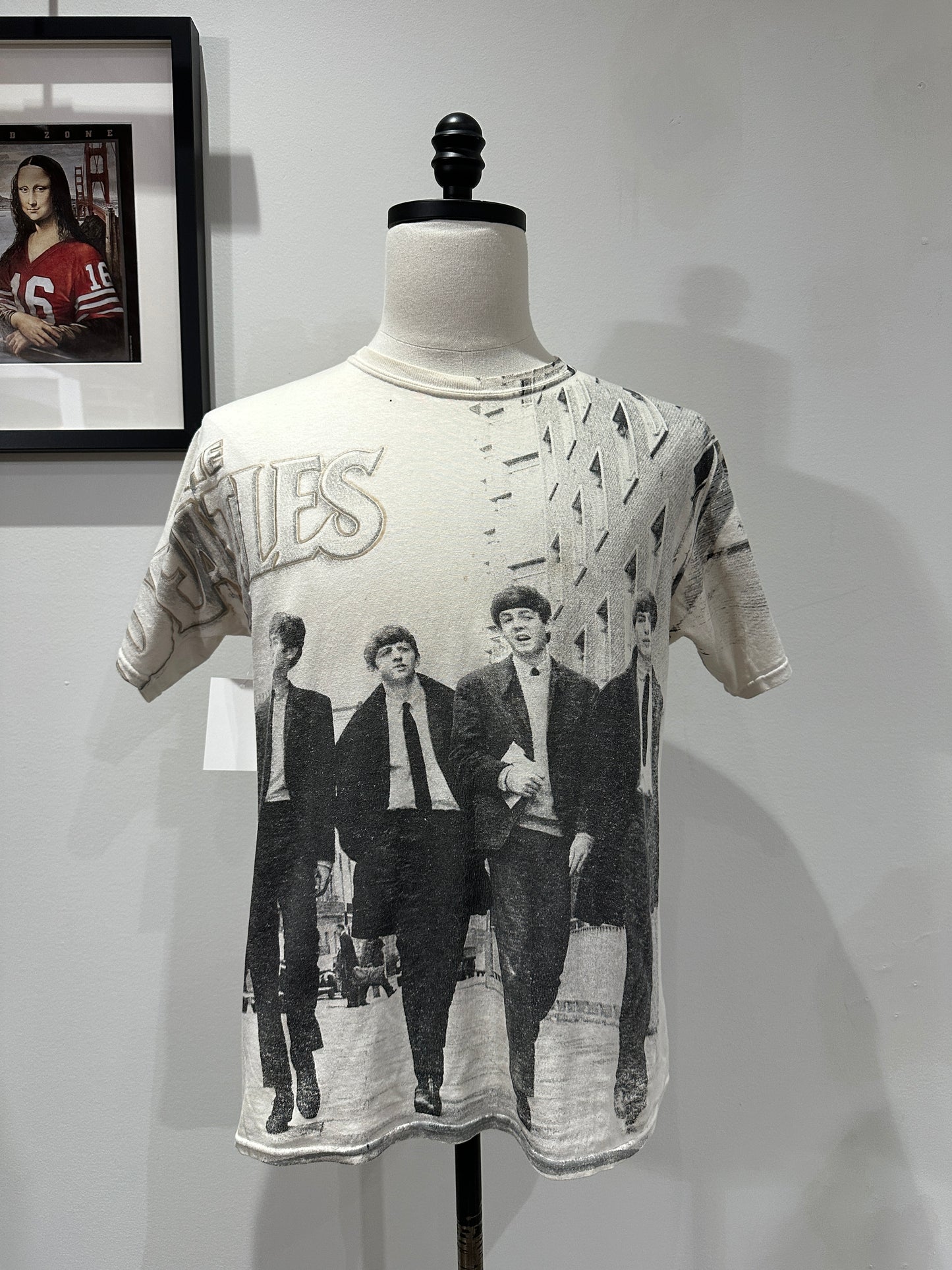 (Mens Large) Retro The Beatles AOP Shirt