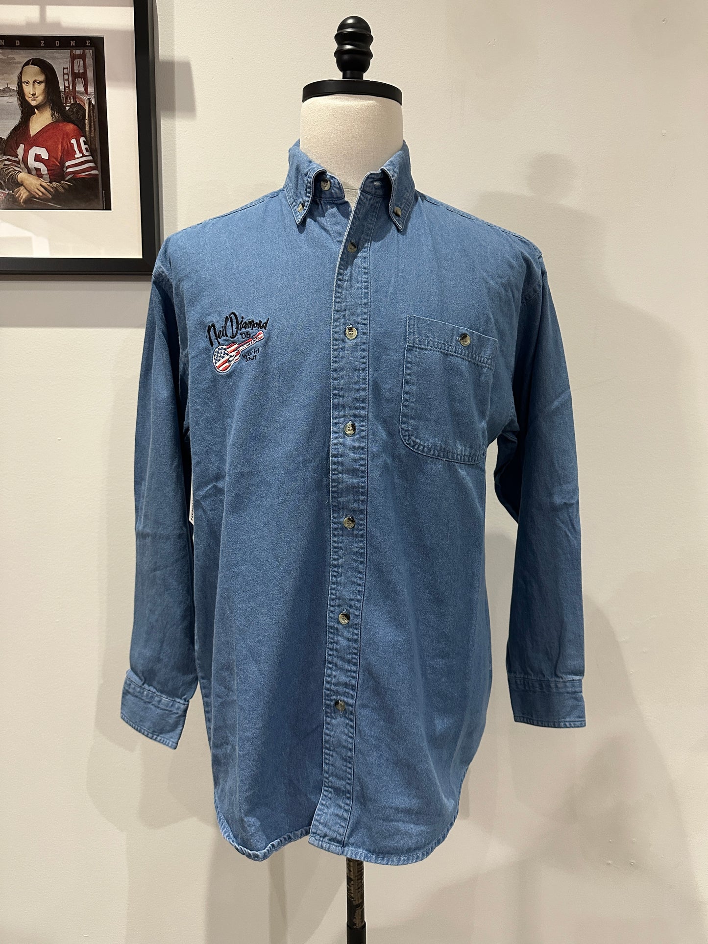 (Mens Medium) 2005 Neil Diamond Button-Up Shirt