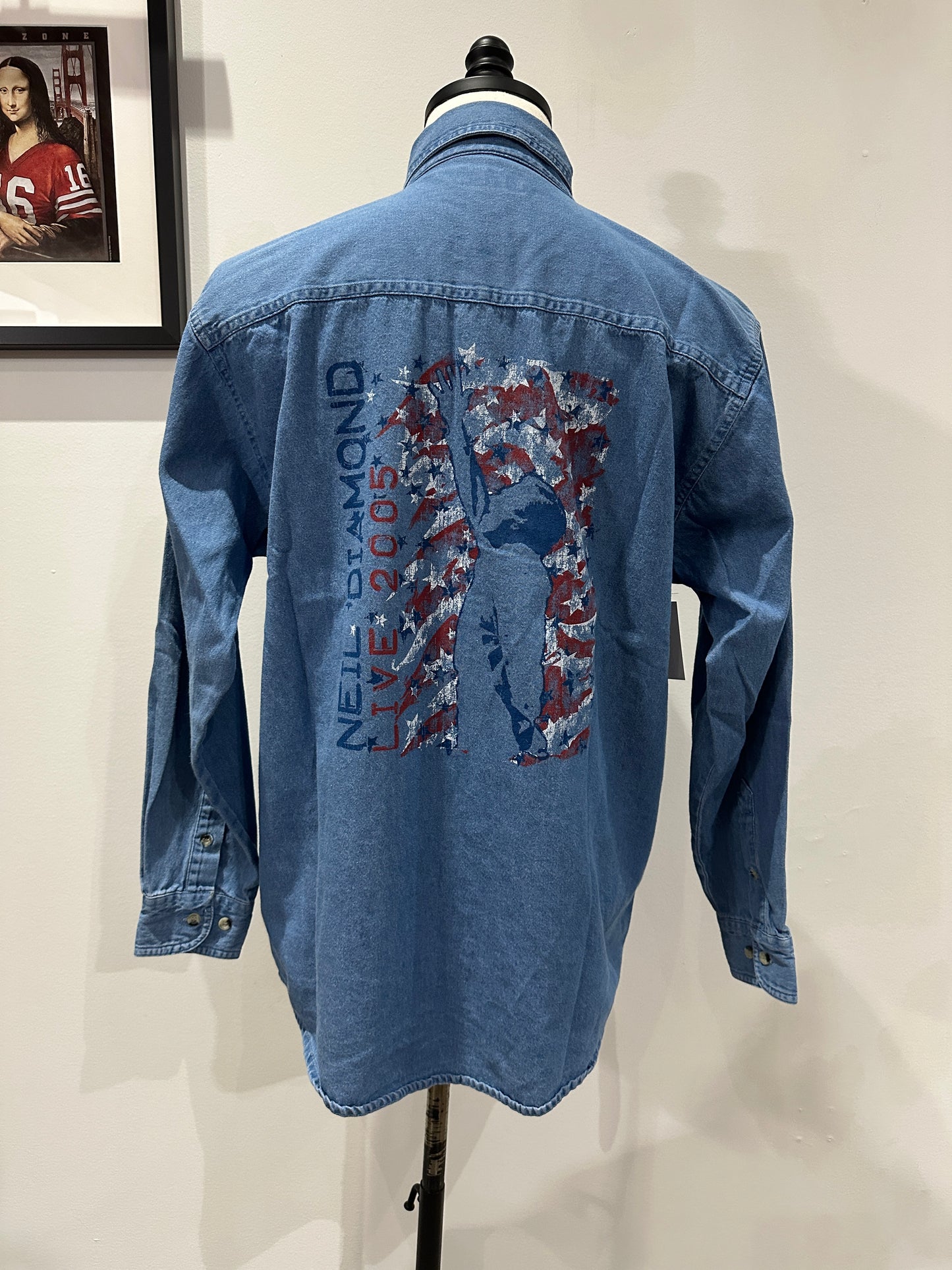 (Mens Medium) 2005 Neil Diamond Button-Up Shirt
