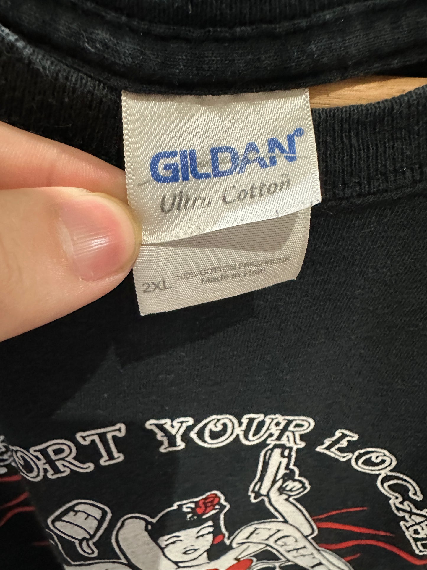(Mens 2X) Biker 'Support Your Local Outlaws' Shirt