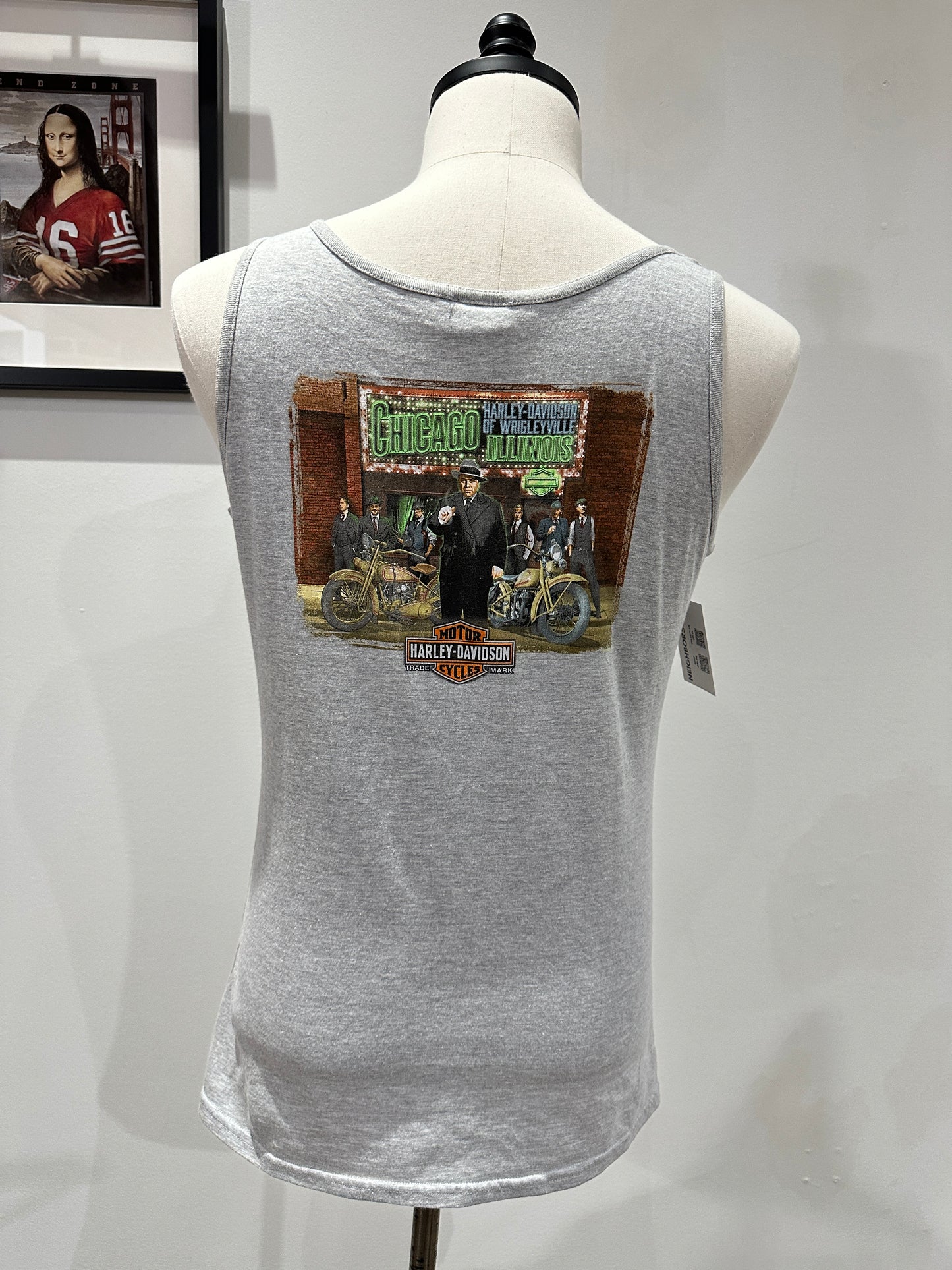 (Womens Large) Harley Davidson 'Chicago IL' Tank-Top