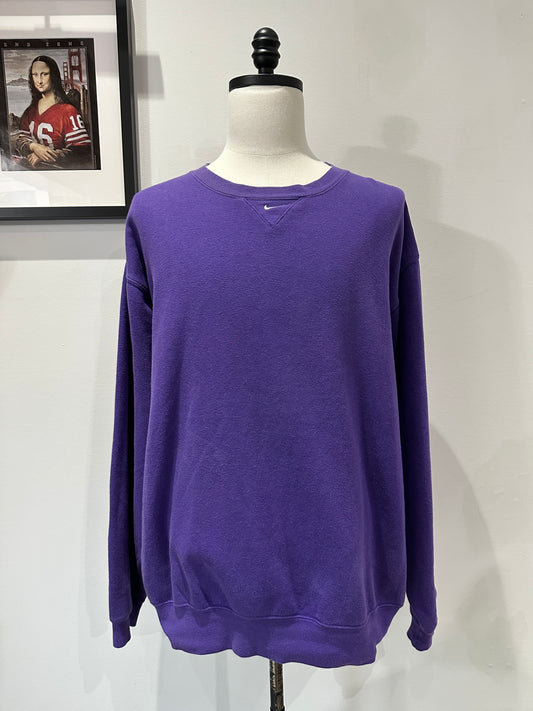 (Mens 2X) Nike Team Center-Swoosh Purple Sweater