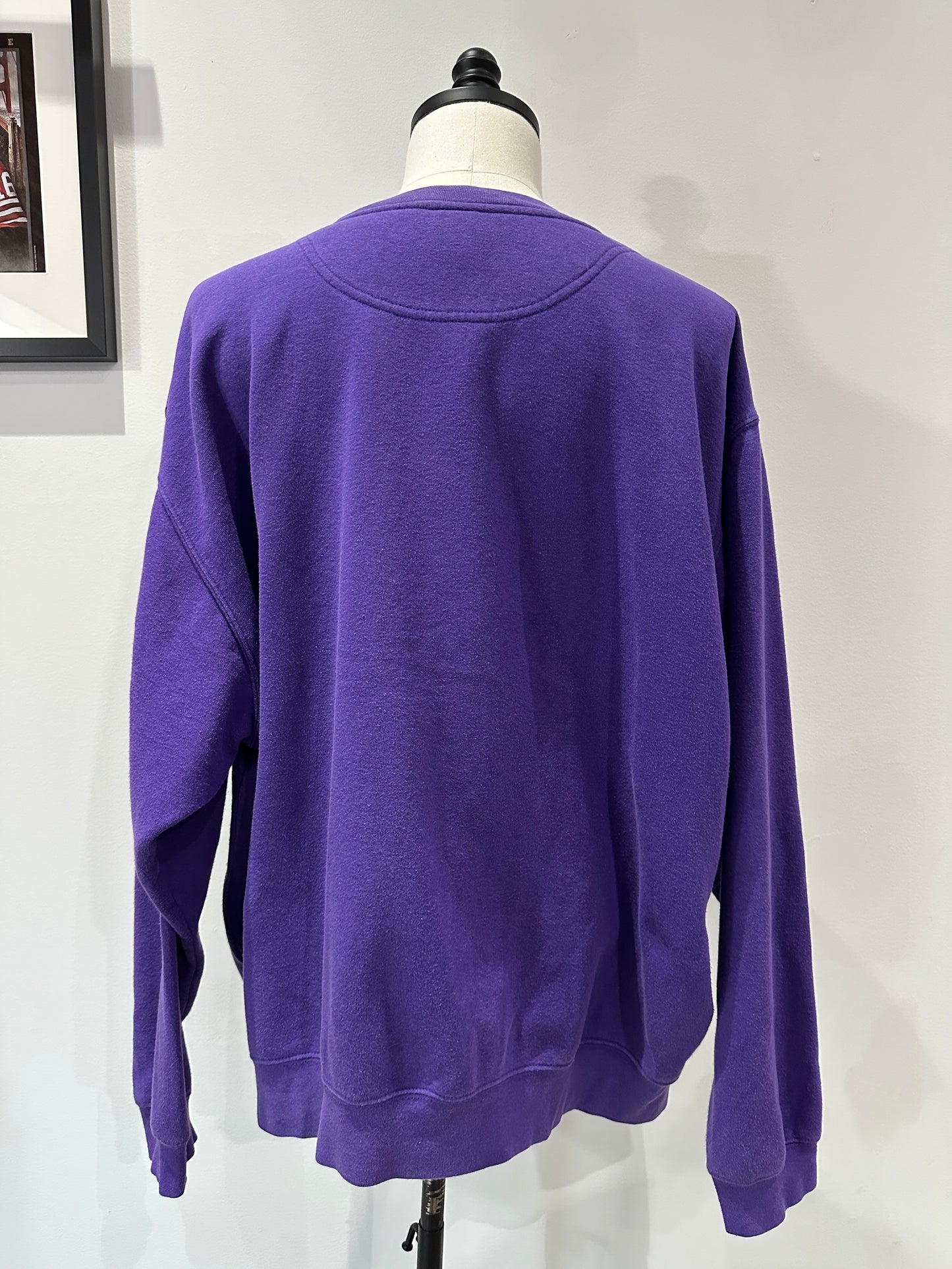 (Mens 2X) Nike Team Center-Swoosh Purple Sweater
