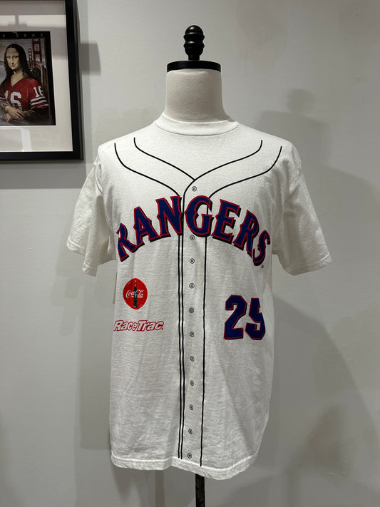 (Mens Large) 90s Texas Rangers 'Rafael Palmeiro' Shirt