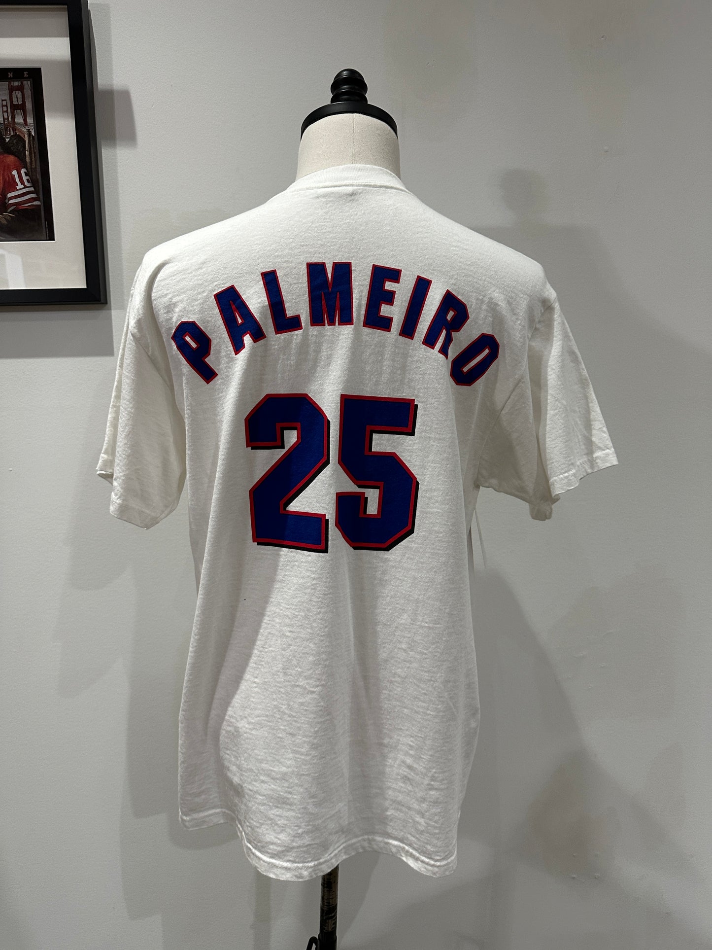 (Mens Large) 90s Texas Rangers 'Rafael Palmeiro' Shirt