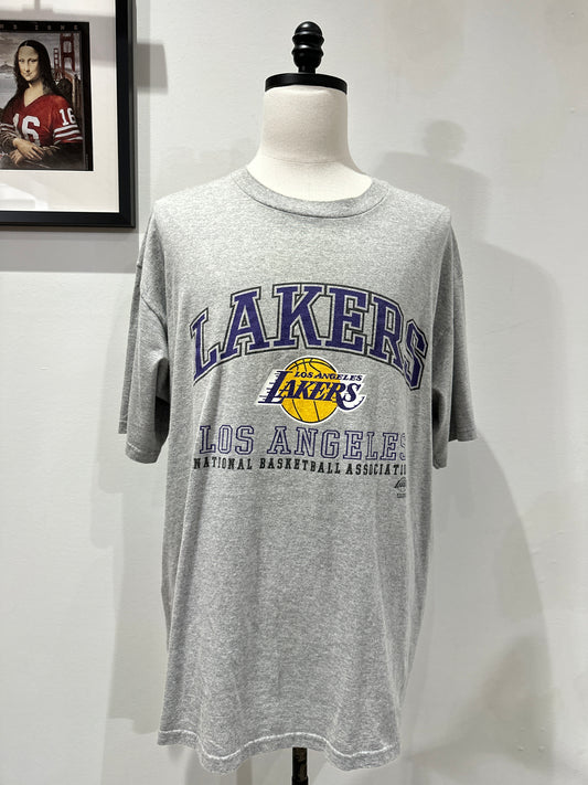 (Mens 2X) 90s Los Angles Lakers Spell-Out Shirt