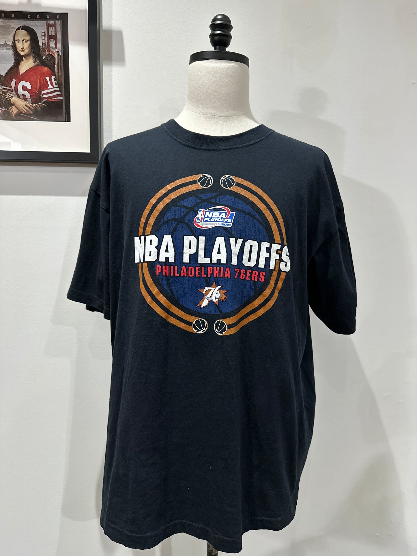 (Mens 2X) 2001 NBA Playoffs Philadelphia 76ers Shirt