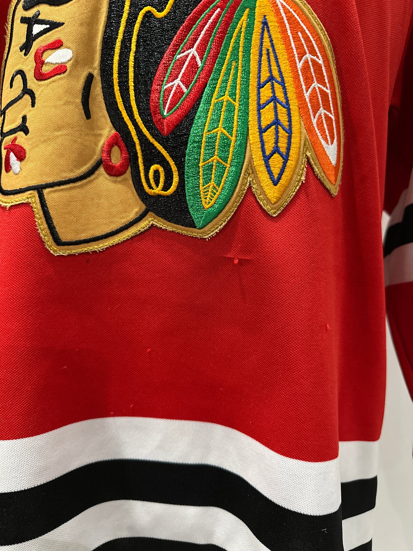 (Mens Large) 90s Chicago Blackhawks Jersey