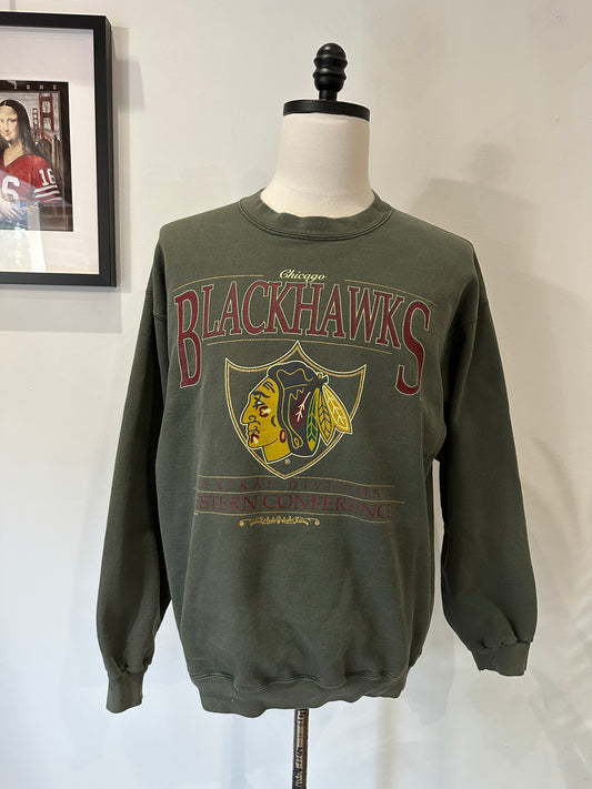 (Mens Large) 90s Chicago Blackhawks Sweater