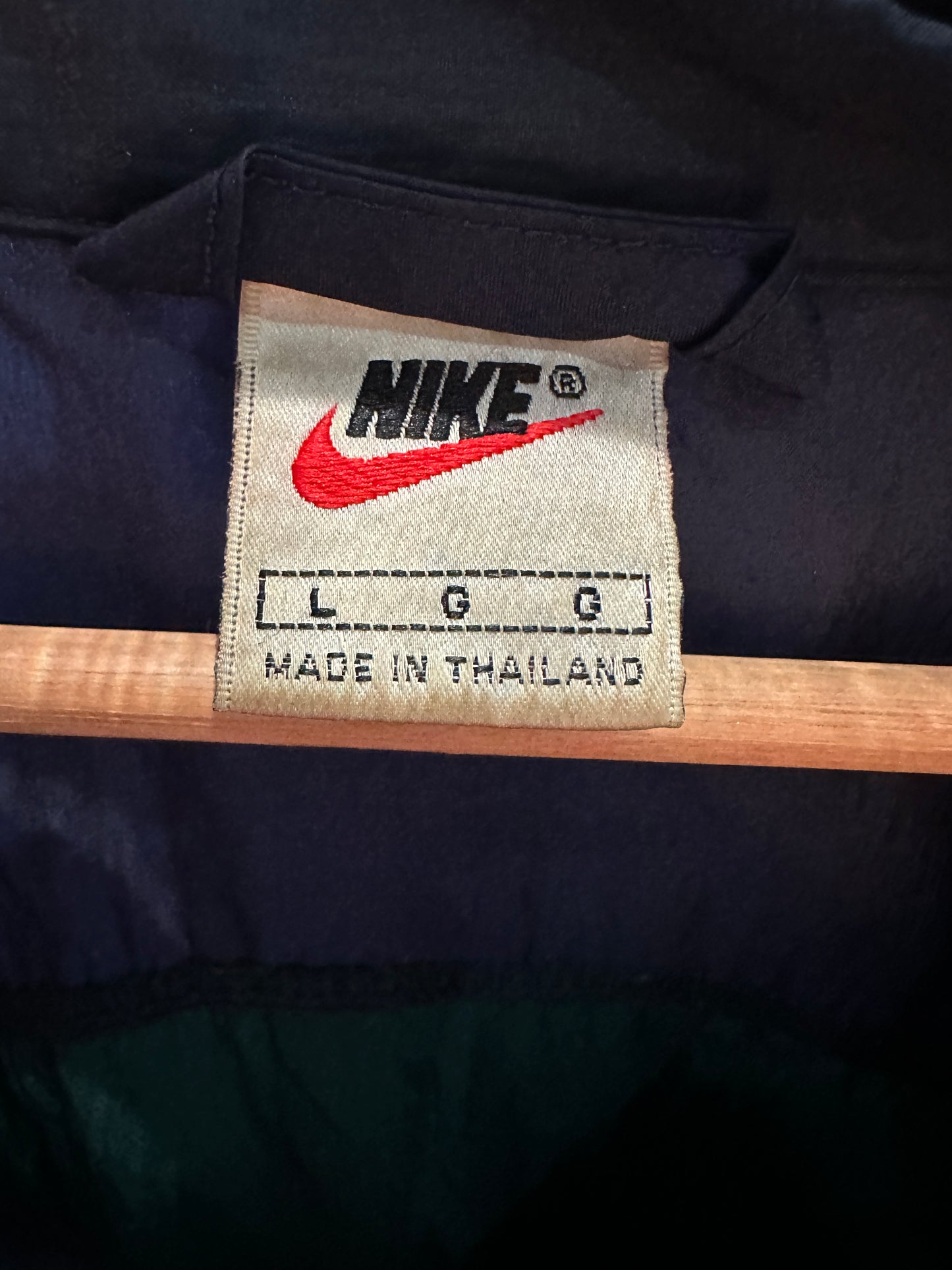 (Mens Large) 90s Nike Blue & Green Windbreaker