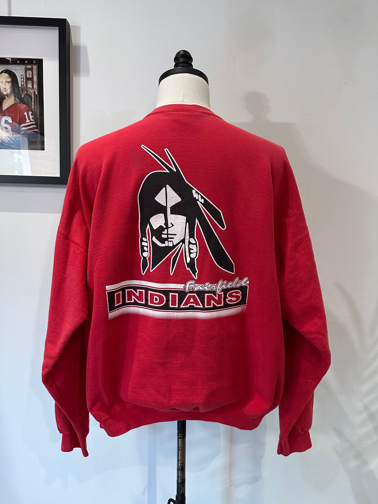 (Mens XL) 90s Fairfield Indians Sweater