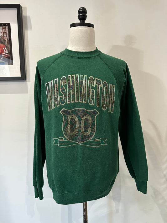 (Mens XL) 90s Washington DC Green Sweater