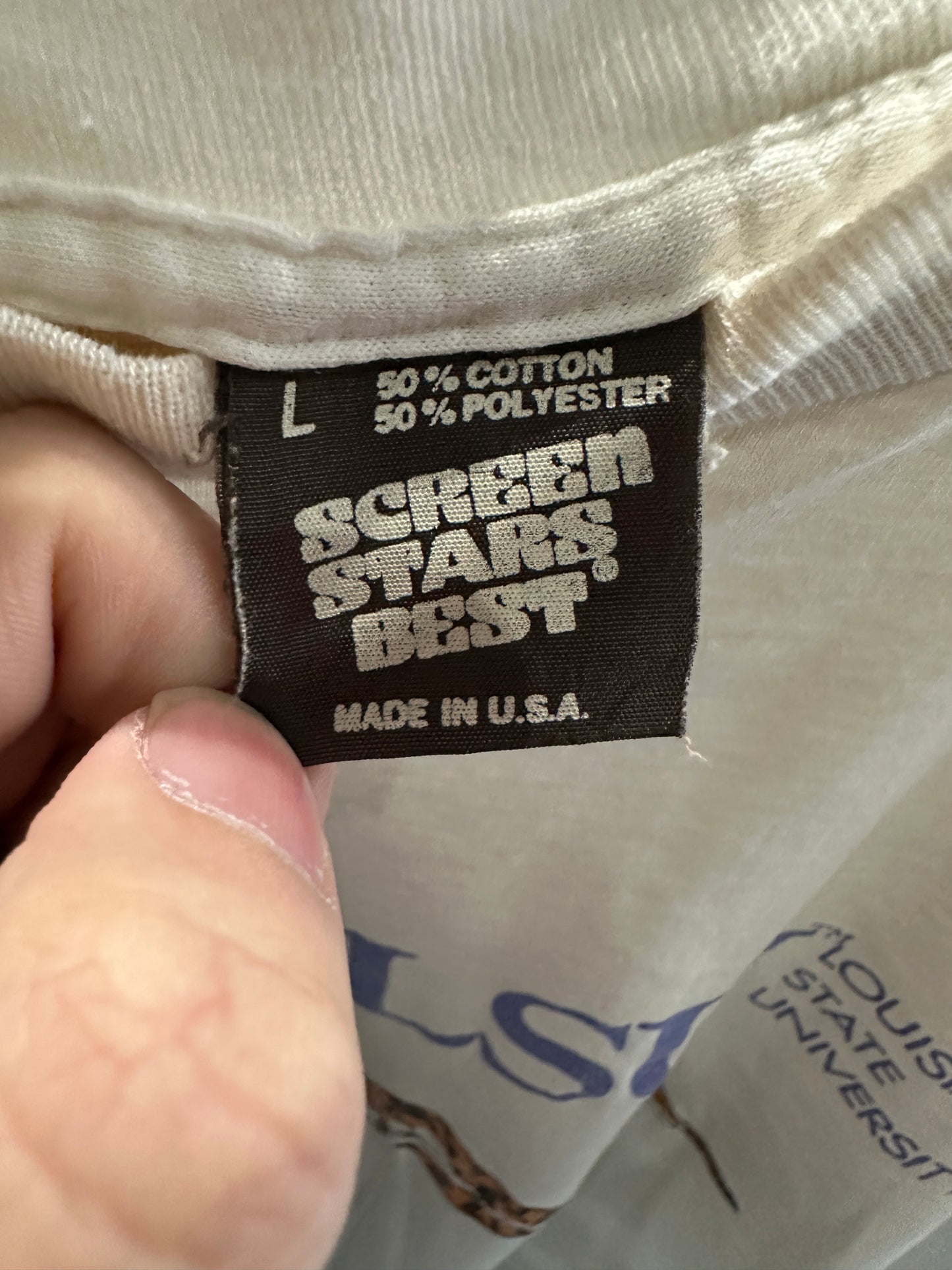 (Mens Medium) 80s Louisiana State University Shirt