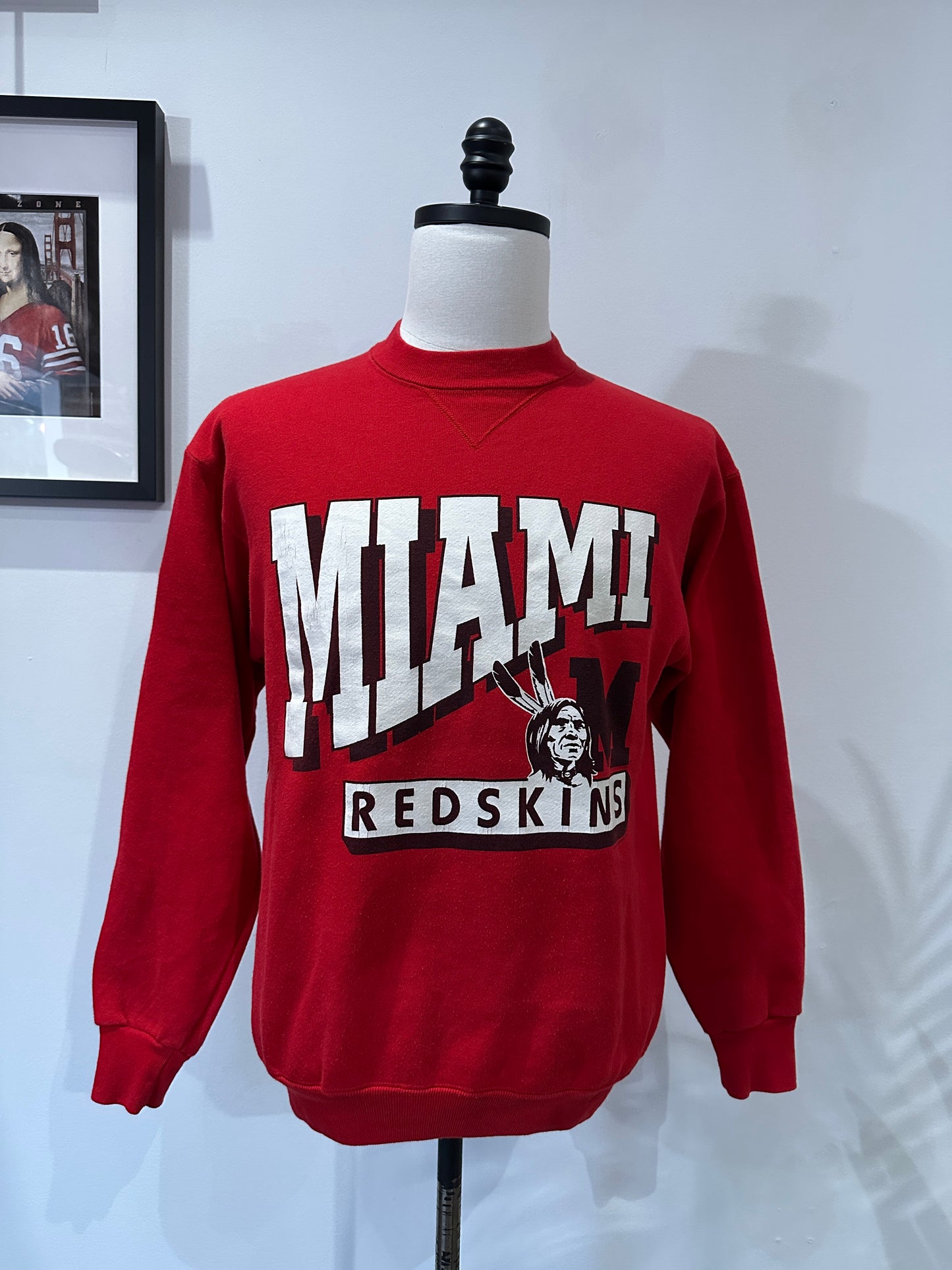 (Mens Large) 90s Miami Redskins Sweater