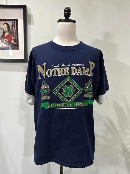 (Mens Large) 90s Notre Dame University Shirt