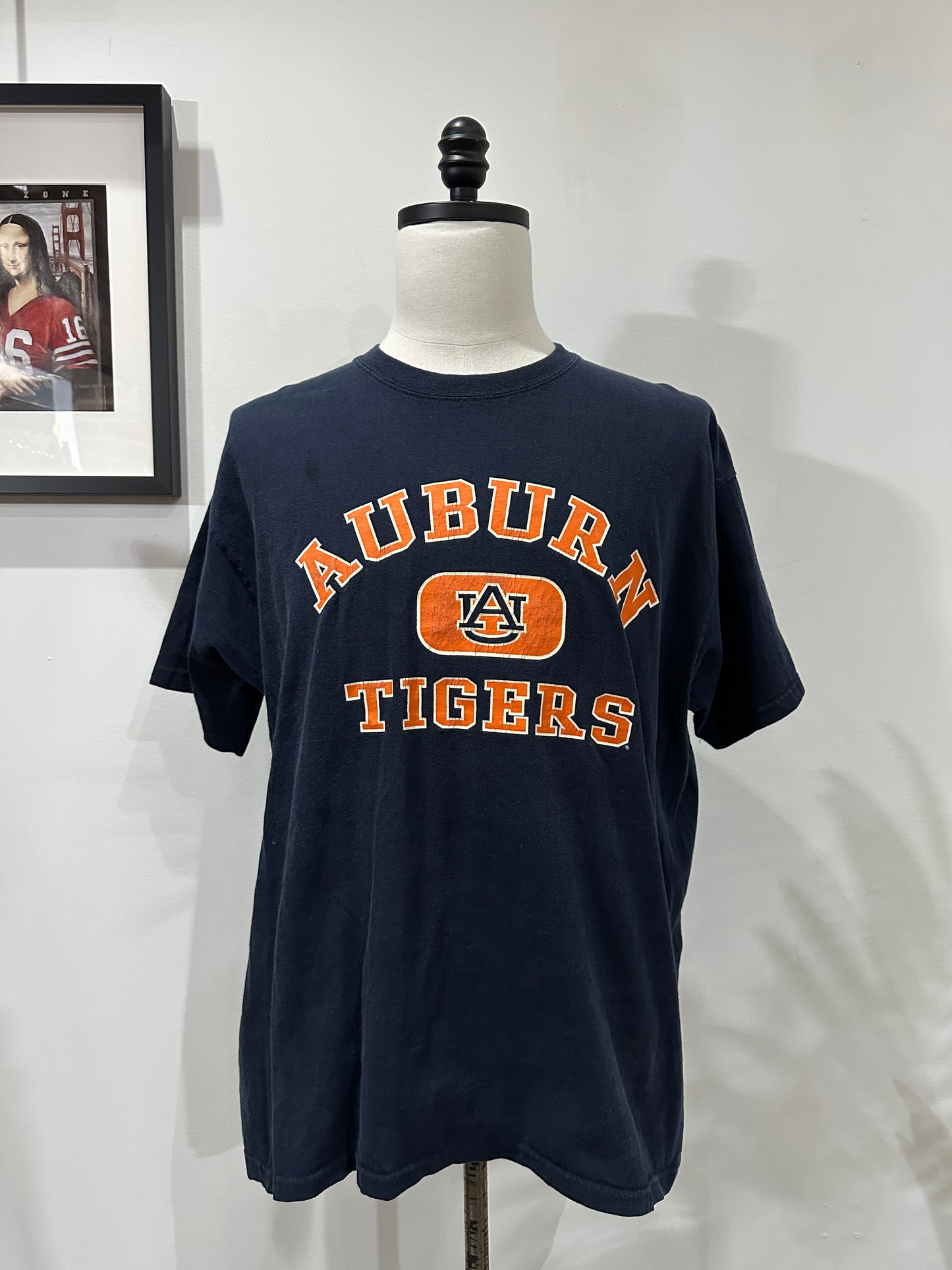 (Mens XL) 90s Auburn University Spell-Out Shirt