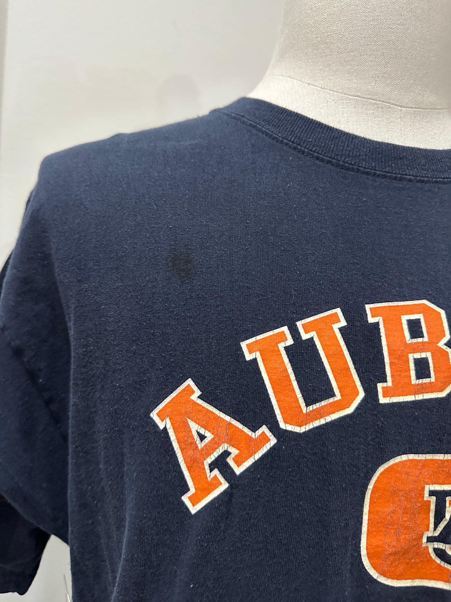 (Mens XL) 90s Auburn University Spell-Out Shirt