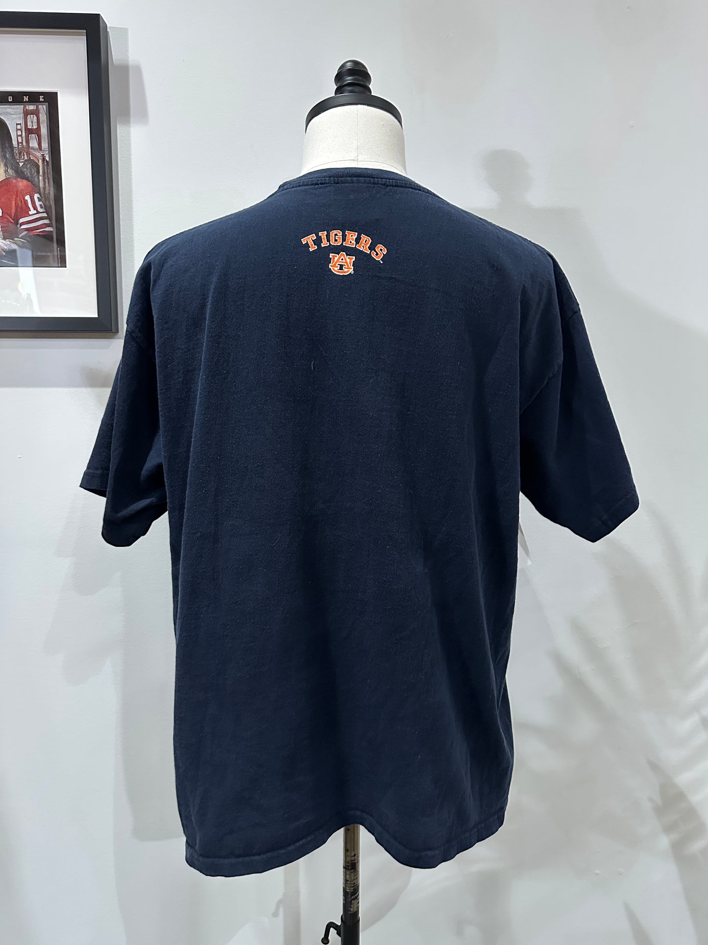(Mens XL) 90s Auburn University Spell-Out Shirt