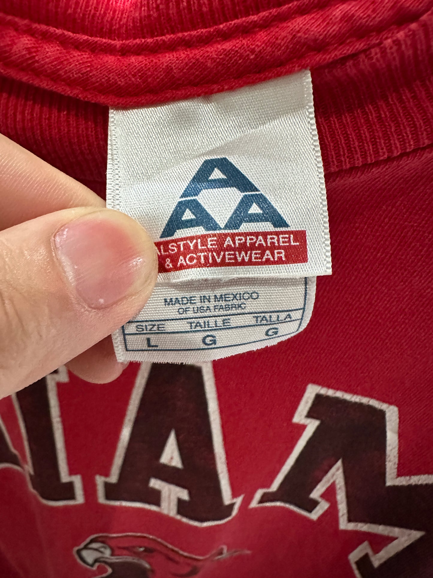 (Mens Large) 90s Miami Redhawks Long-Sleeve Shirt