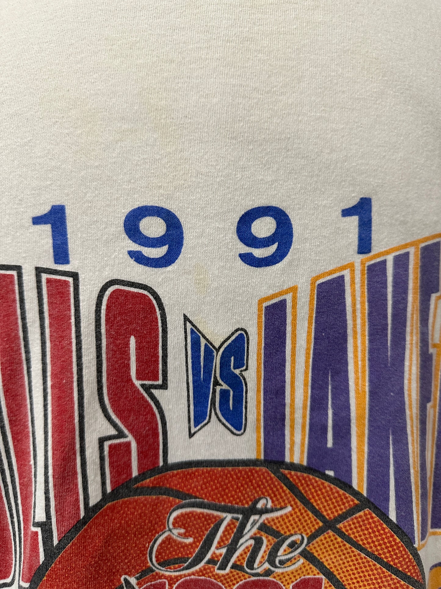(Mens Large) 1991 Chicago Bulls Vs. LA Lakers Tank-Top