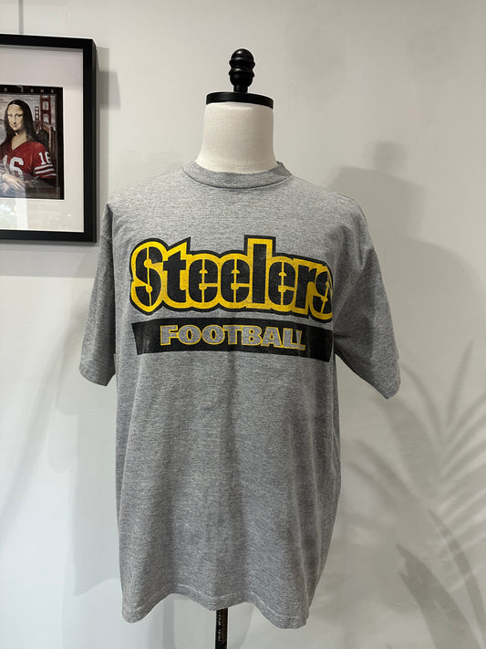 (Mens XL) 90s Starter Pittsburgh Steelers 'Real Team...' Shirt