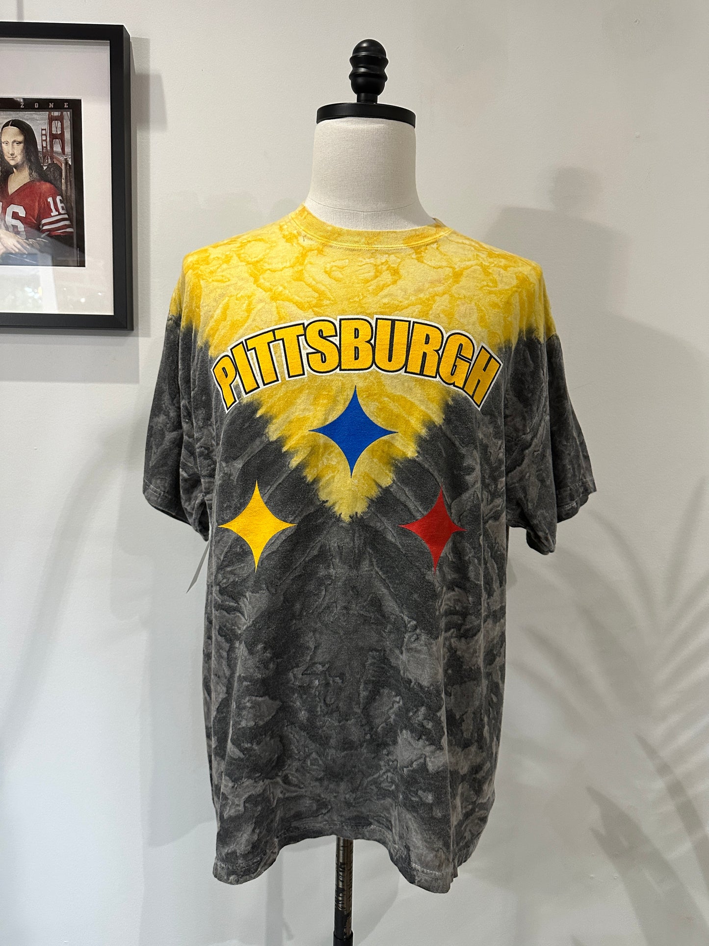 (Mens XL) 90s Pittsburgh Steelers Tye-Dye Shirt