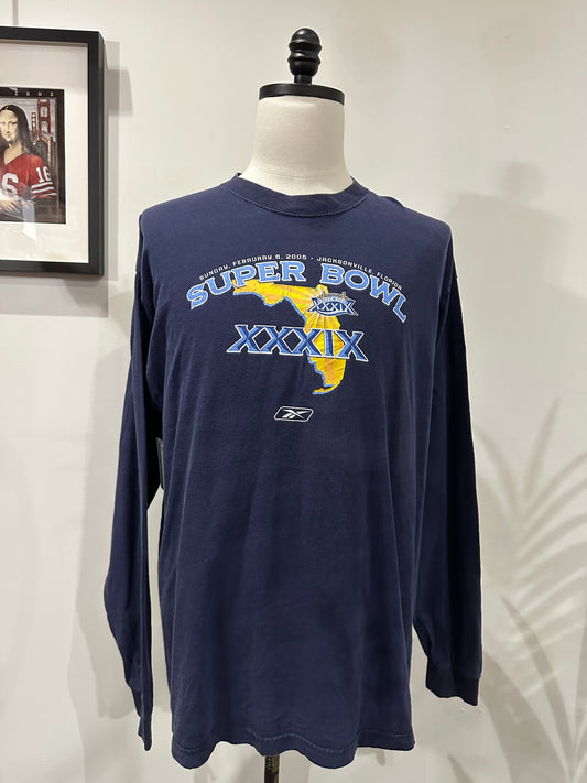 (Mens XL) 2005 Superbowl XXXlX Long-Sleeve Shirt