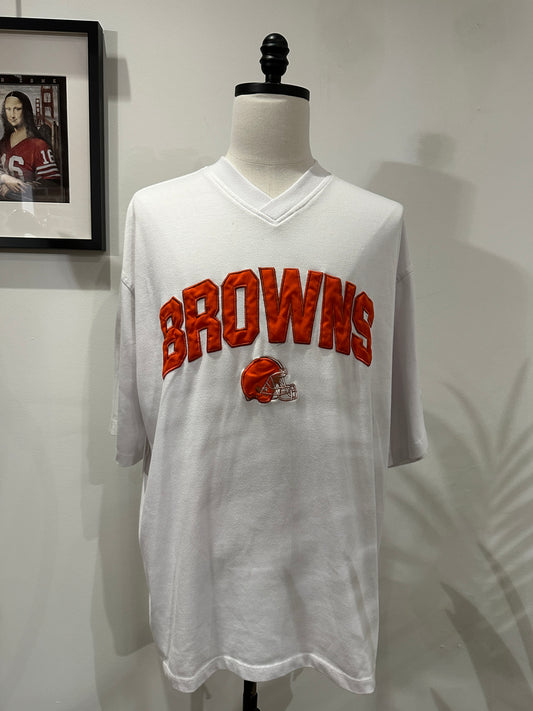 (Mens 2X) 90s Cleveland Browns Spell-Out Shirt