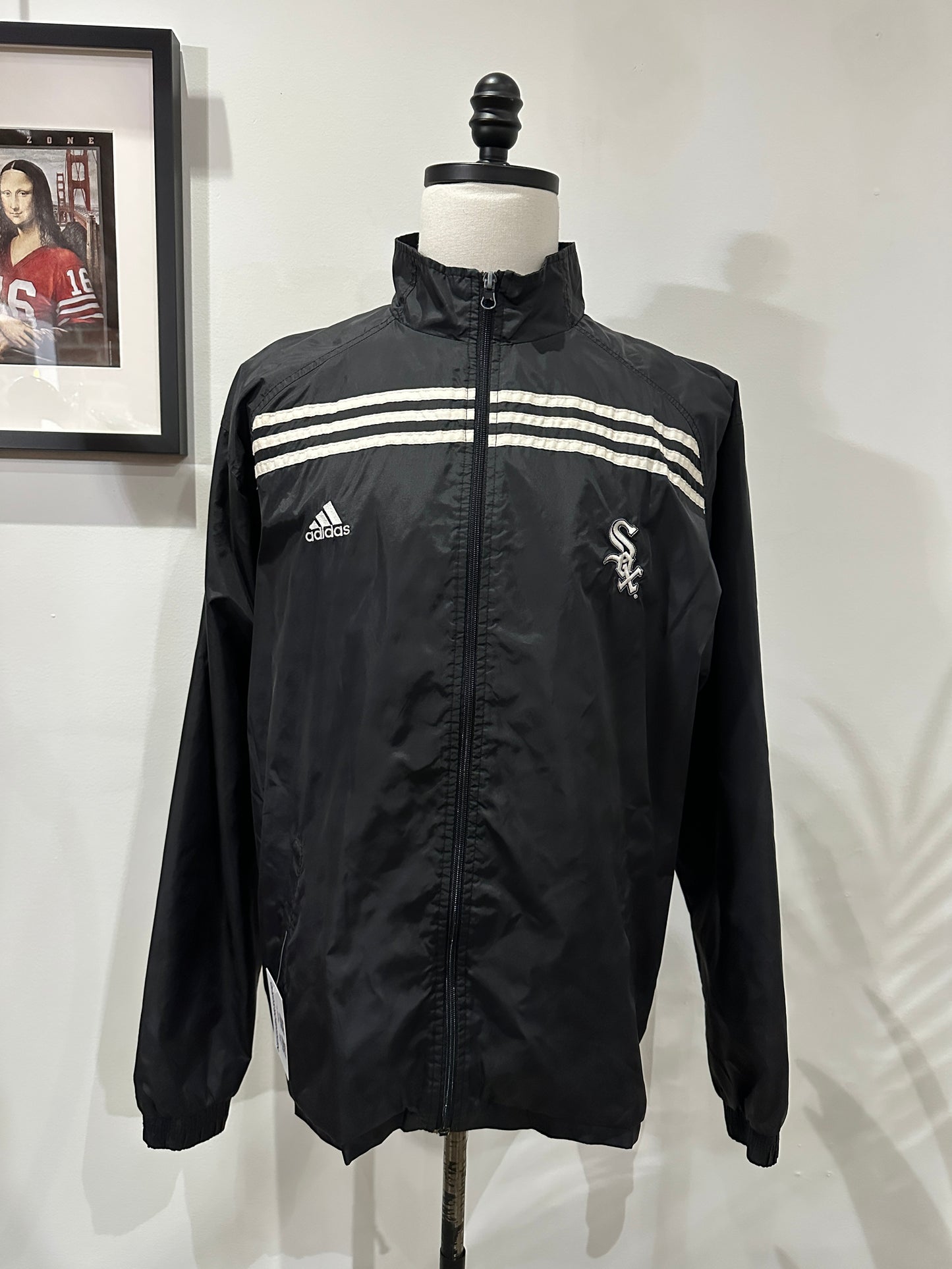 (Mens Large) Adidas Chicago White Sox Windbreaker