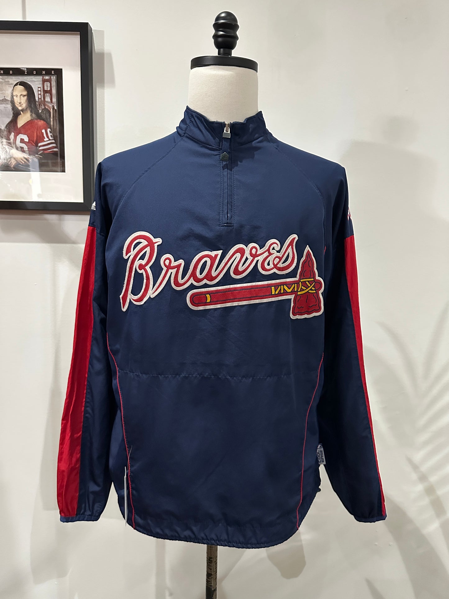 (Mens Medium) MLB Atlanta Braves Windbreaker