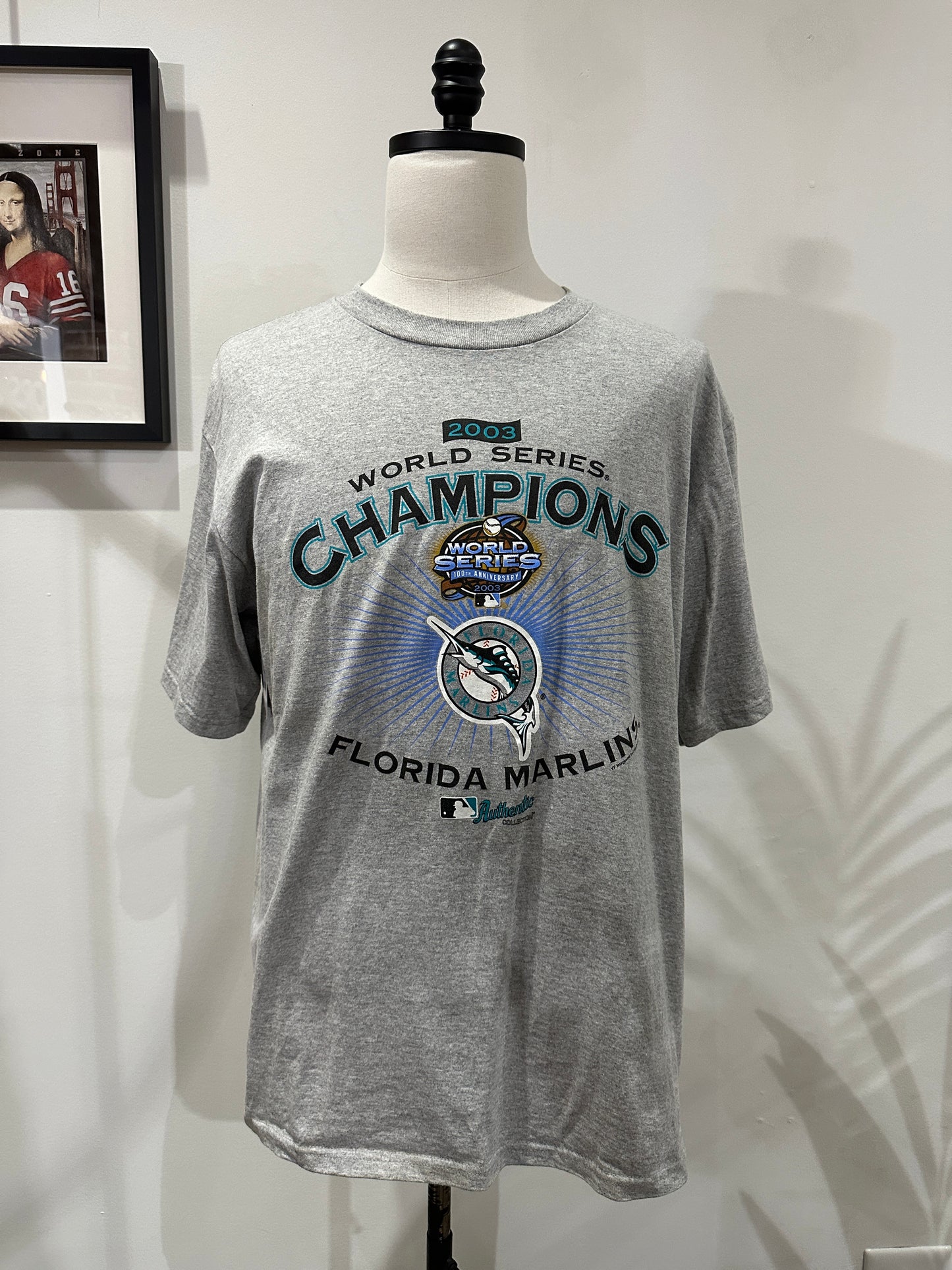 (Mens Large) 2003 MLB Florida Marlins Champs Shirt