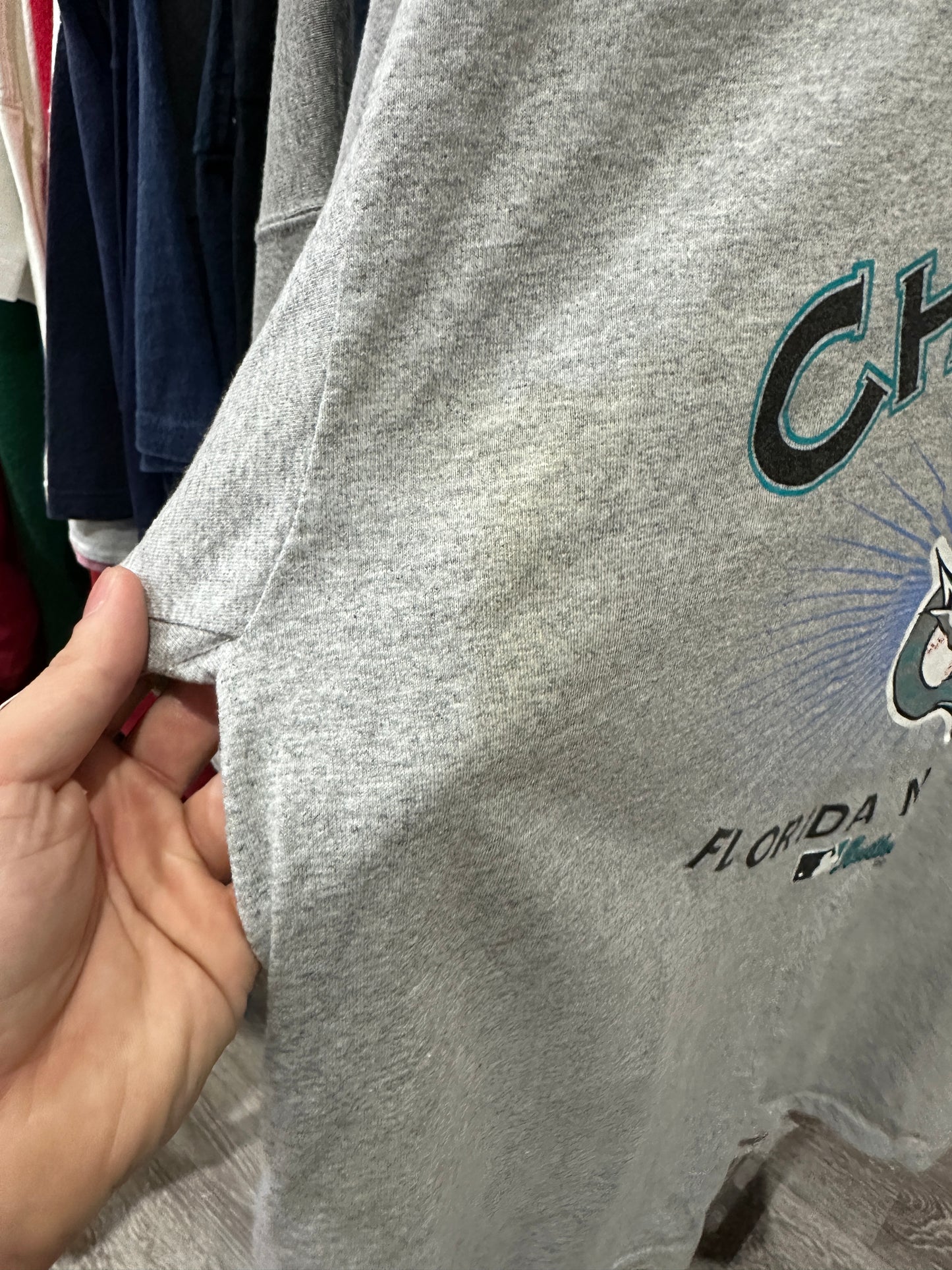 (Mens Large) 2003 MLB Florida Marlins Champs Shirt