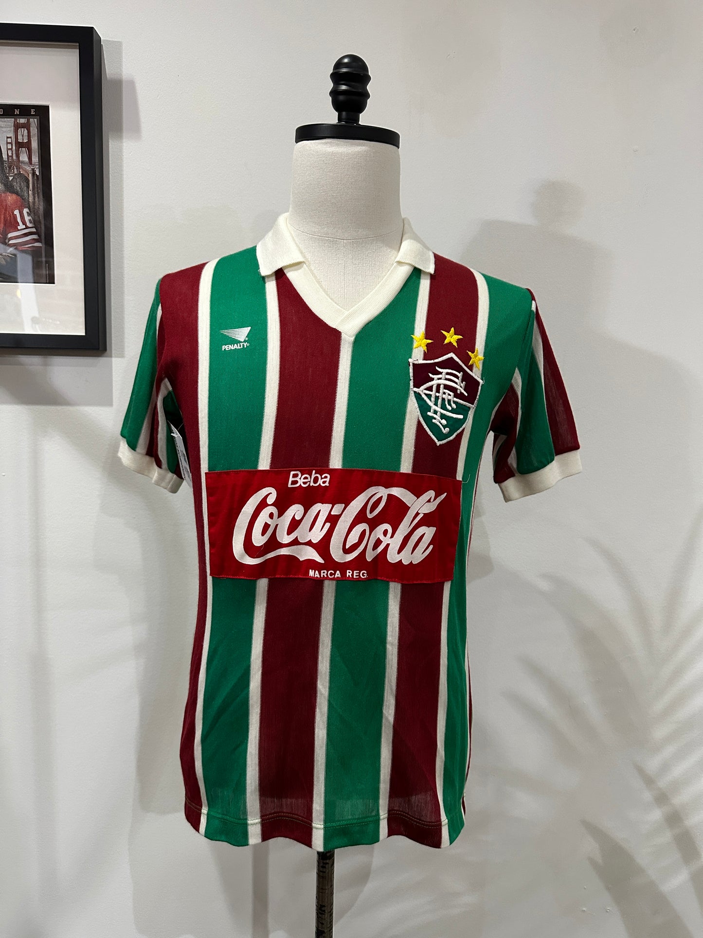 (Mens Small) 80s Fluminense FC Soccer Jersey