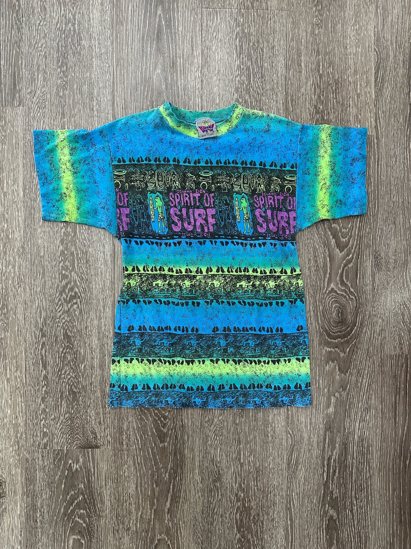 (Kids Large) 90s Iguana Don Surf Shirt