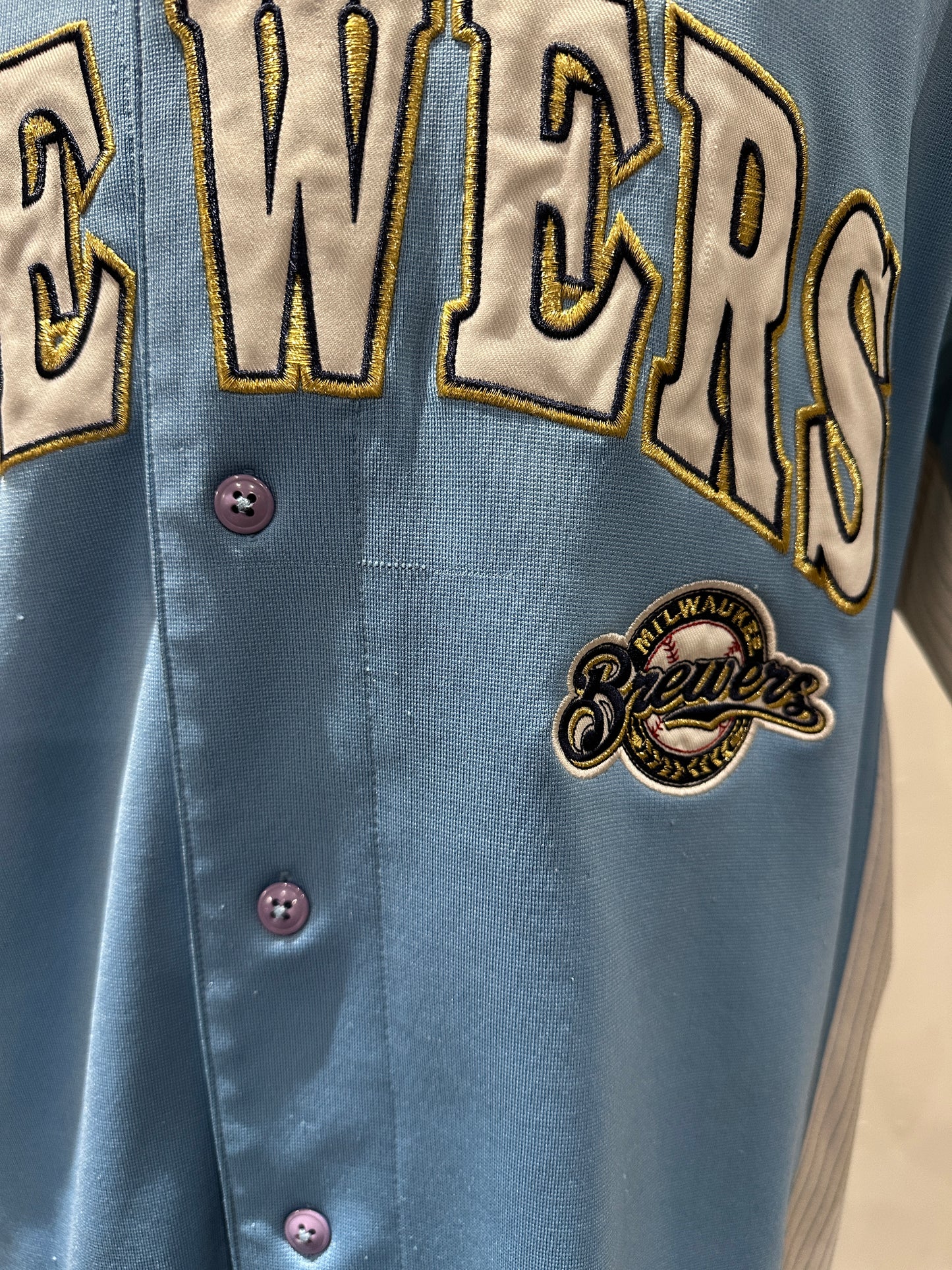 (Mens XL) 90s Milwuakee Brewers MLB Jersey