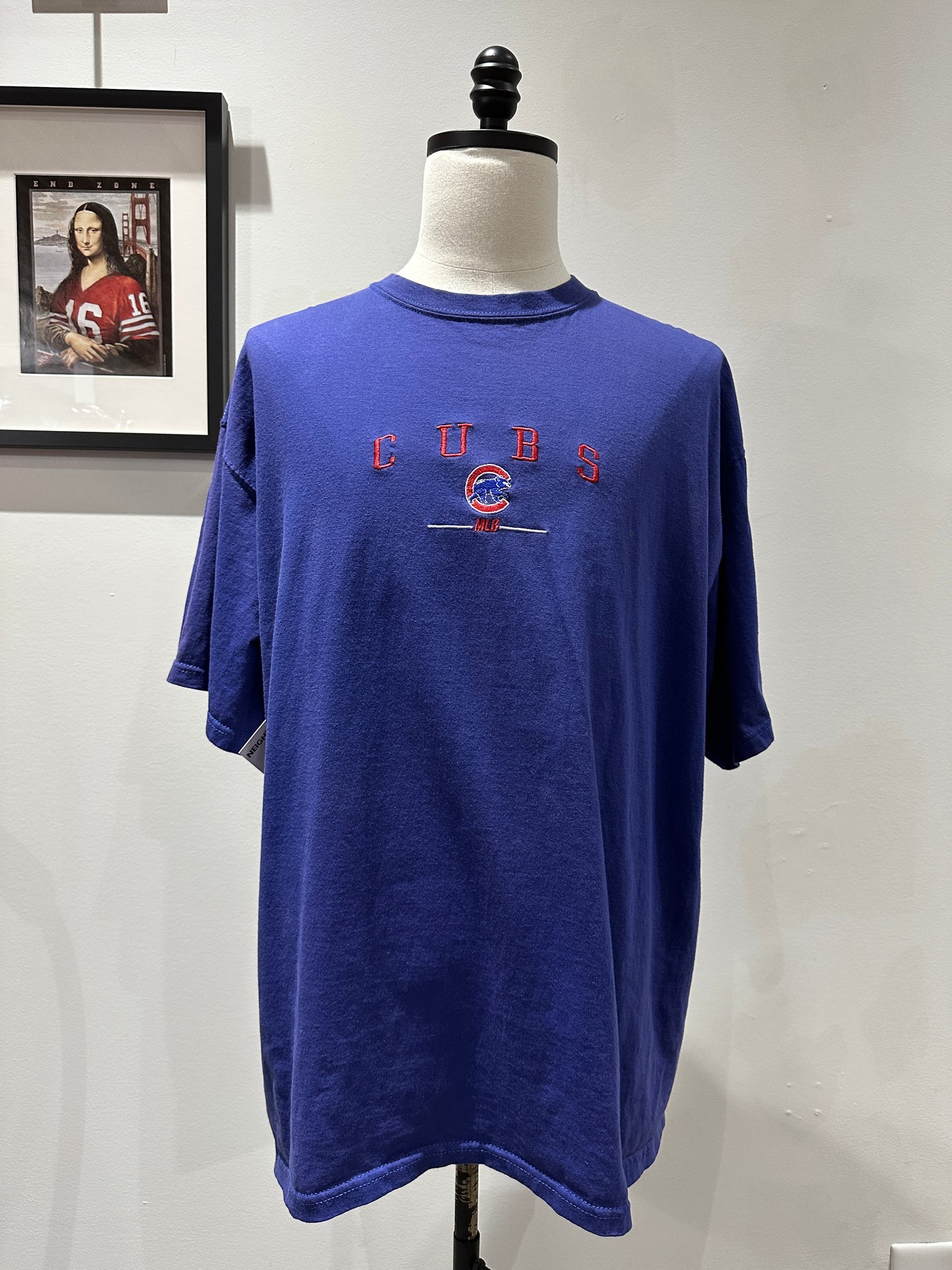 (Mens 2X) 90s Chicago Cubs Spell-Out Shirt