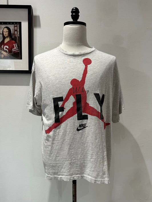 (Mens XL) 90s Nike Michael Jordan 'Why Fly?' Shirt