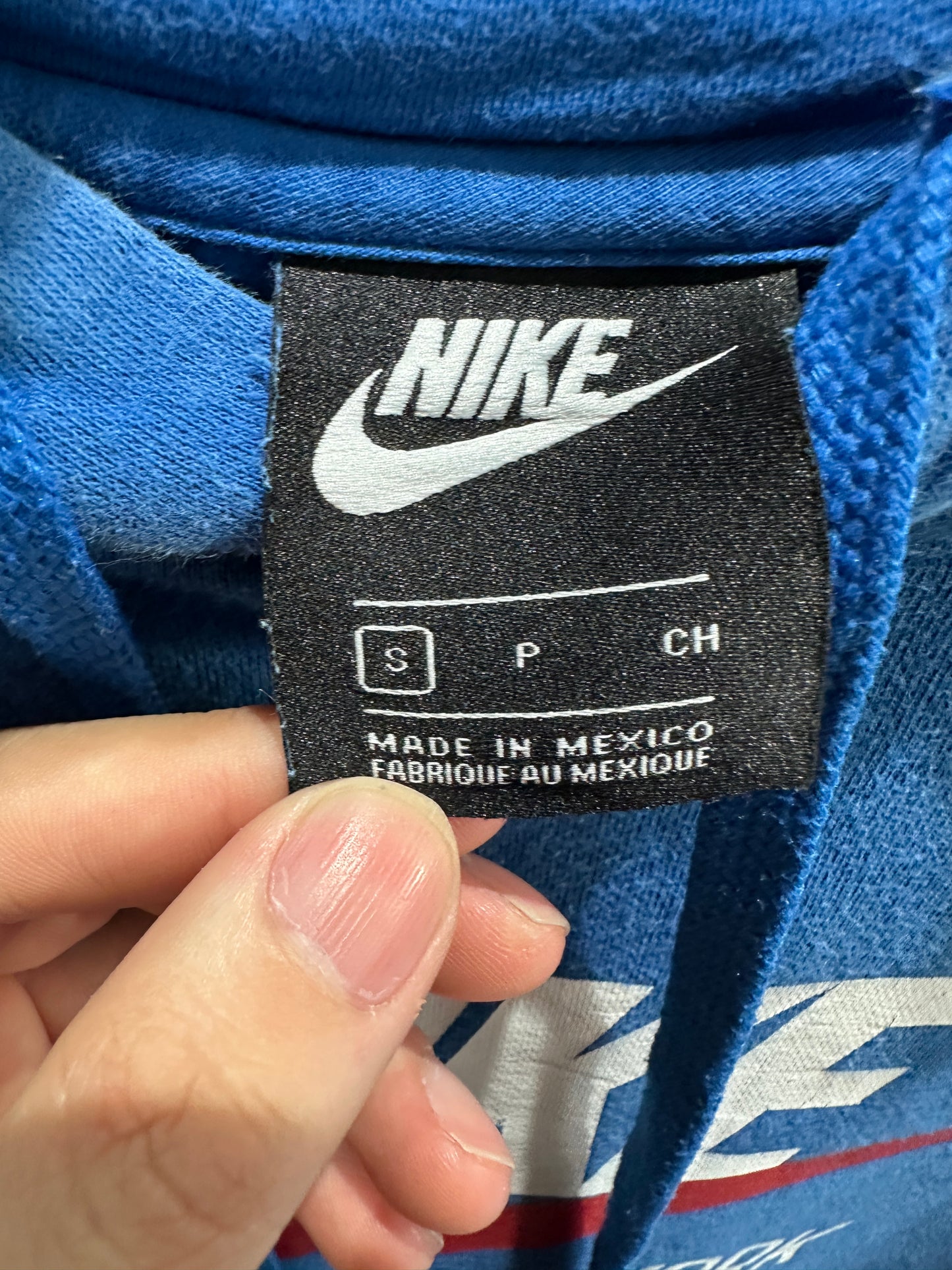 (Mens Small) Nike 'New York' Blue Sweatshirt